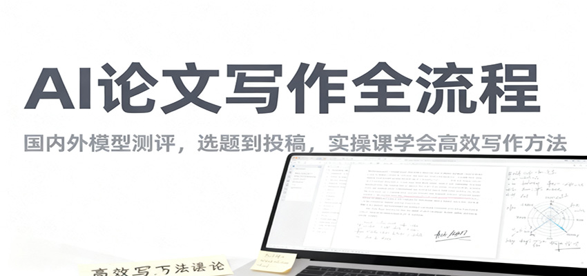 AI论文写作全流程，国内外模型测评，选题到投稿，实操课学高效写作方法-大米网创
