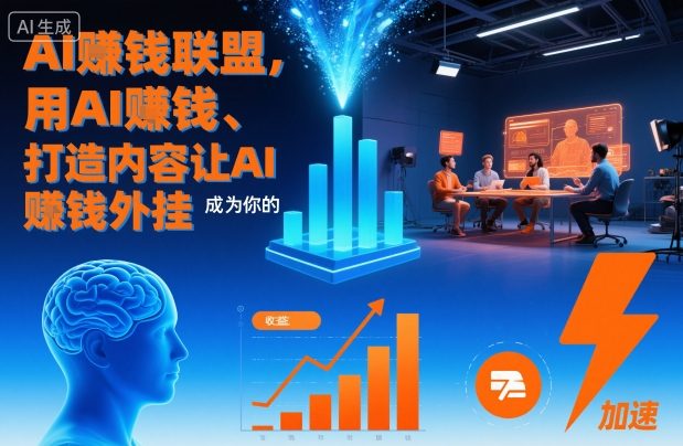 AI賺钱联盟，用AI賺钱、打造内容让AI成为你的賺钱外挂-大米网创