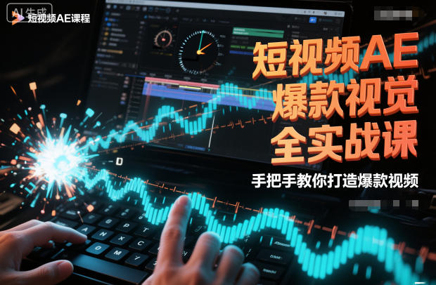 短视频AE爆款视觉全实战课，手把手教你打造爆款视频-大米网创