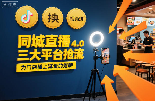 同城直播实操班4.0，三大平台抢流，为门店插上流量的翅膀-大米网创