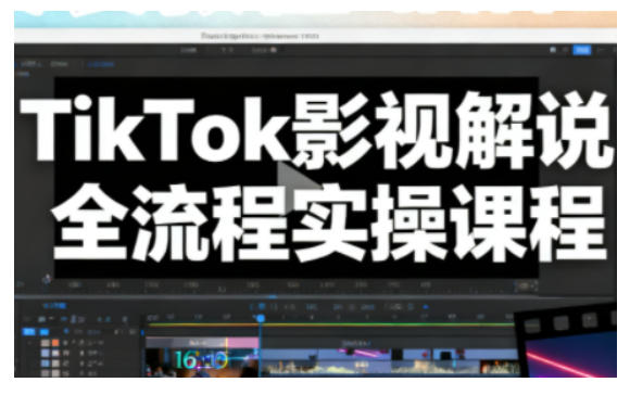 TikTok影视解说全流程实操，手把手教你打造TK爆款解说视频-大米网创