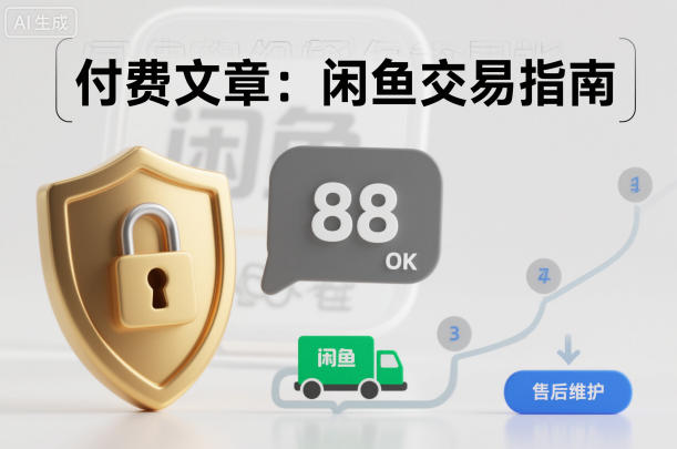 付费文章：闲鱼交易指南，怎么才能降低被坑被马扁的概率-大米网创