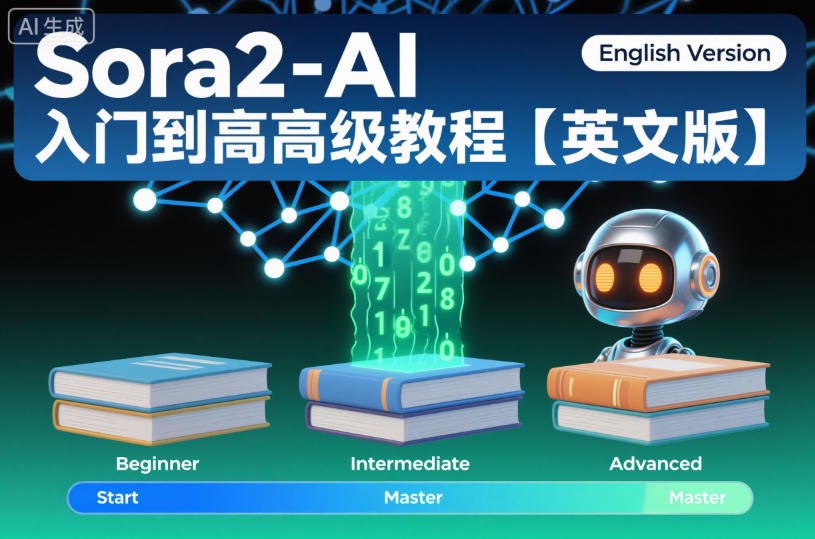 Sora2-AI入门到高级教程【英文版】-大米网创