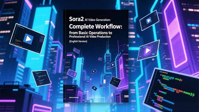 Sora2 AI视频生成的系统教程（英文版）：从基础操作到专业级AI视频制作的完整工作流-大米网创