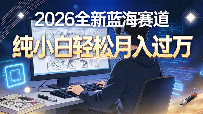 2026年全新蓝海赛道,纯小白轻松月入过万-大米网创