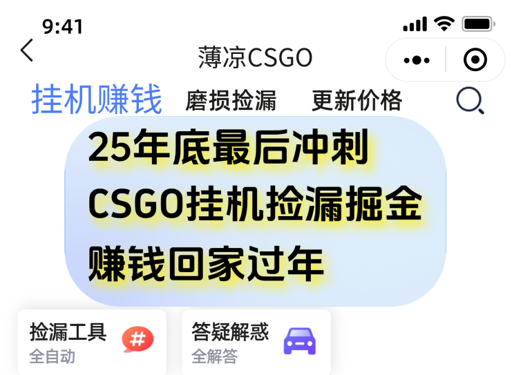 用CSGO游戏挂机捡漏掘金赚钱掘金,一部手机轻松日入500+-大米网创