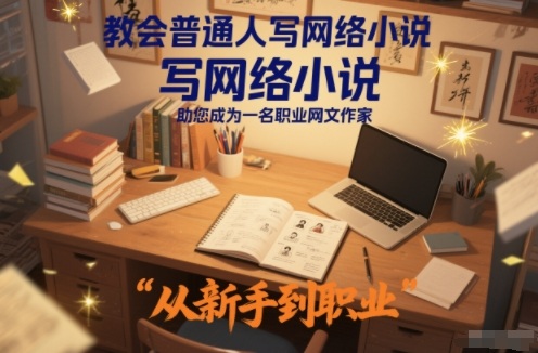 教会普通人写网络小说，助您成为一名职业网文作家-大米网创