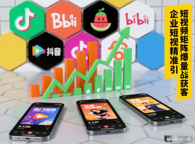 企业短视频精准引流矩阵获客，短视频矩阵爆量战法-大米网创