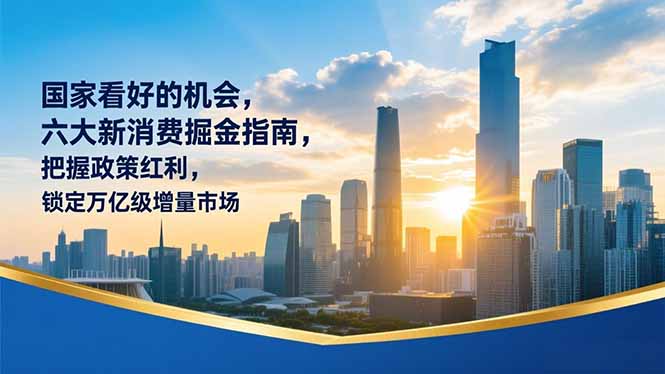 某付费文章：国家看好的机会，六大新消费掘金指南，把握政策红利，锁定万亿级增量市场-大米网创