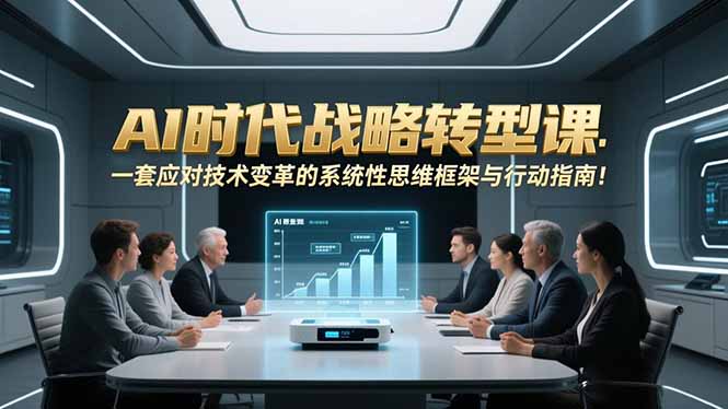AI时代战略转型课:一套应对技术变革的系统性思维框架与行动指南!-大米网创