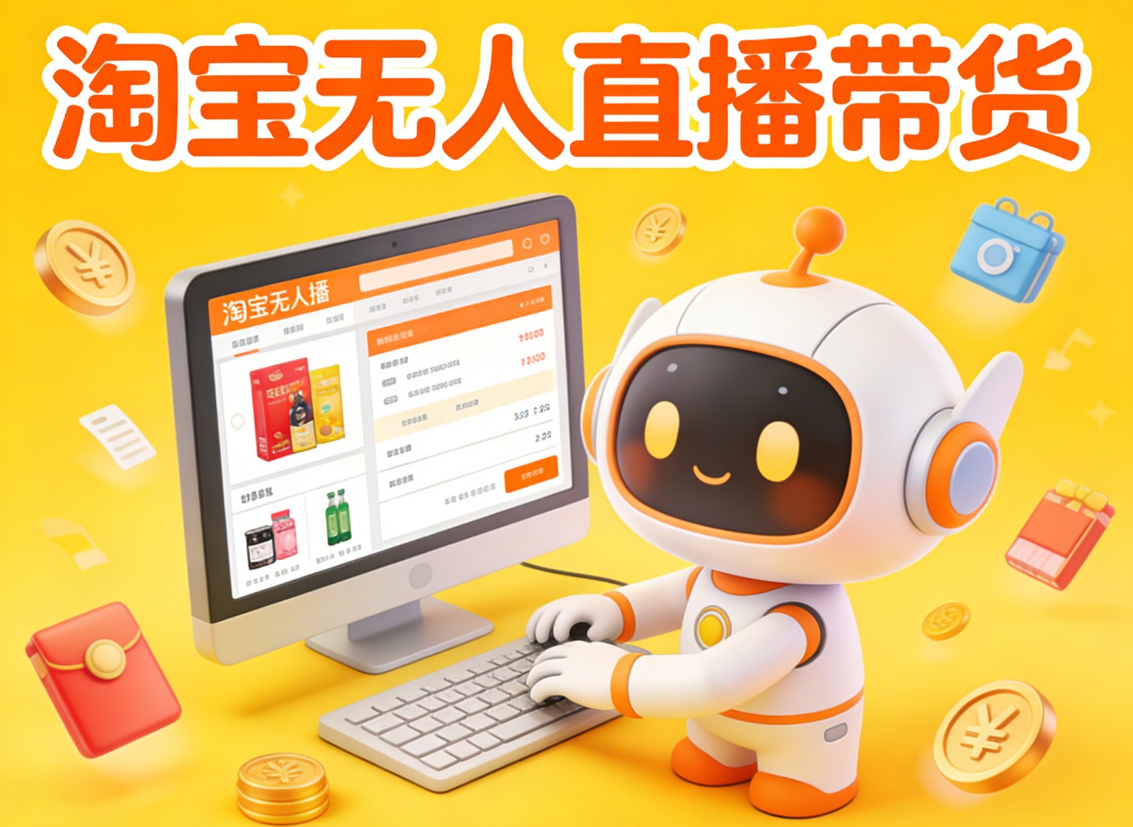淘宝无人直播带货,24小时自动卖货,月佣金1W+,不违规不封号,不用露脸-大米网创