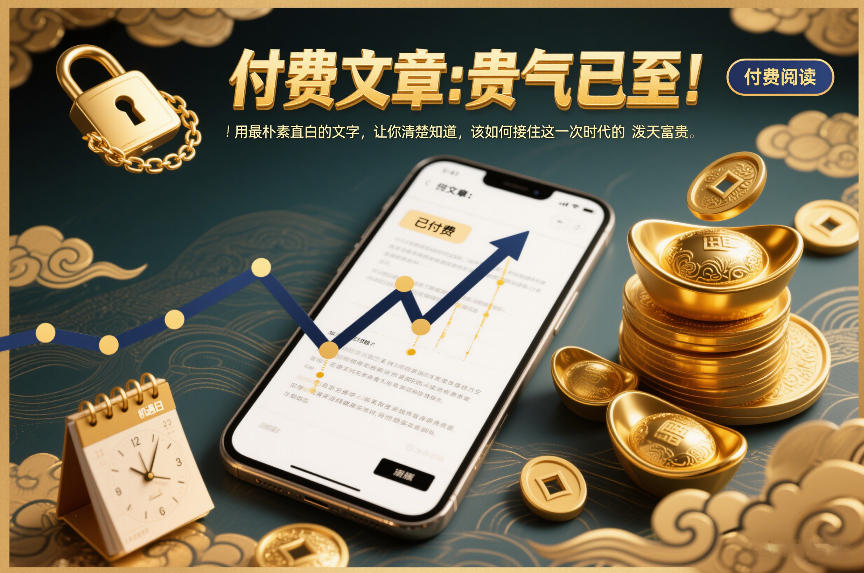 付费文章：贵气已至！用最朴素直白的文字，让你清楚知道，该如何接住这一次时代的泼天富贵-大米网创