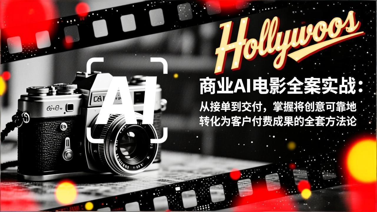 商业AI电影全案实战：从接单到交付，掌握将创意可靠地转化为客户付费成果的全套方法论-大米网创