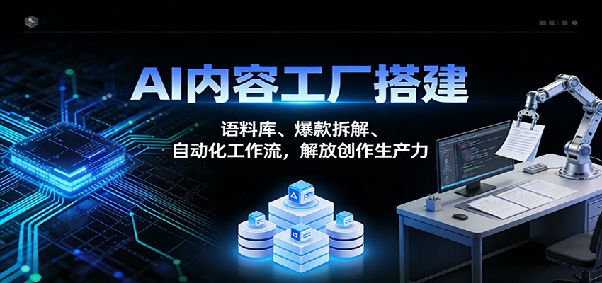 AI内容工厂搭建：语料库、爆款拆解、自动化工作流，解放创作生产力-大米网创