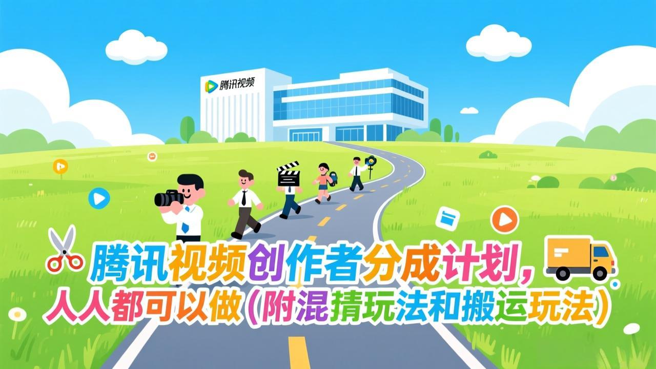 腾讯视频创作者分成计划，人人都可以做（附混剪玩法和搬运玩法）-大米网创