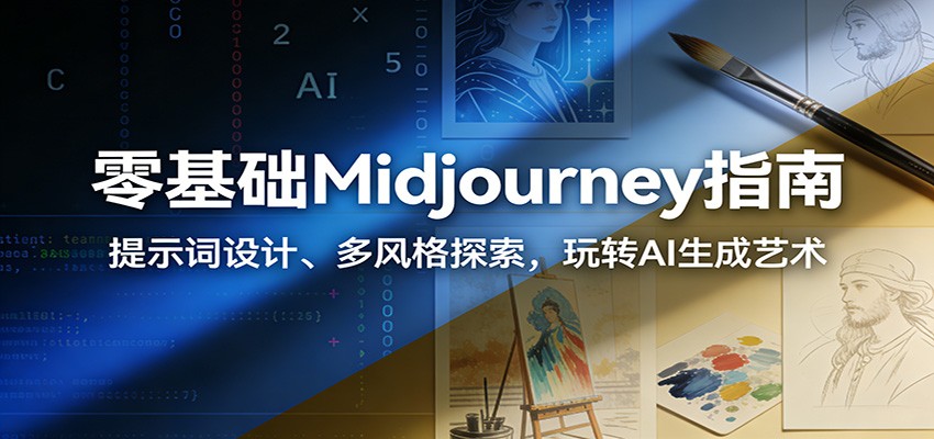 零基础Midjourney指南：提示词设计、多风格探索，玩转AI生成艺术-大米网创