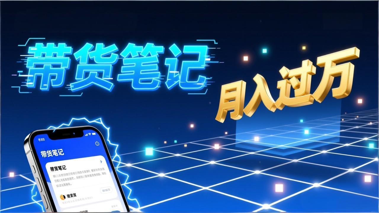 小红书爆款笔记带货实战：拆解封面标题正文全要素，手把手教你单篇笔记带货月入过万-大米网创