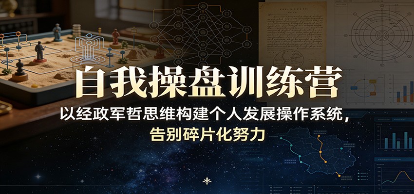 自我操盘训练营：以经政军哲思维构建个人发展操作系统，告别碎片化努力-大米网创
