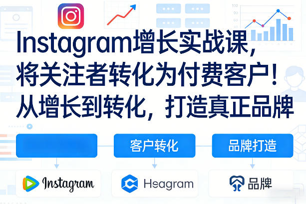 Instagram增长实战课，将关注者转化为付费客户！从增长到转化，打造真正品牌（双语字幕）-大米网创