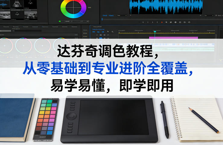 达芬奇调色教程，从零基础到专业进阶全覆盖，易学易懂，即学即用-大米网创
