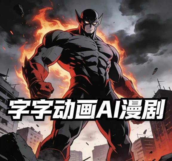 字字动画AI漫剧2026年第1期系统课程，小白看完就能学会实操的漫剧课，单人月收1-3W-大米网创