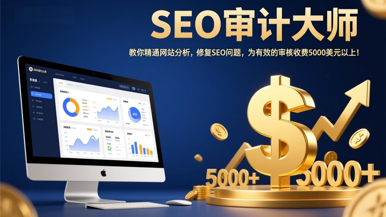 SEO审计大师：教你精通网站分析，修复SEO问题，为有效的审核收费5000美元以上！-大米网创