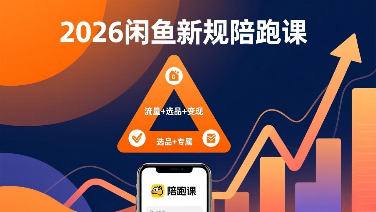 2026闲鱼高阶陪跑课全新上线，带你吃透新规玩转选品流量，从零搭建稳定变现盈利体系-大米网创