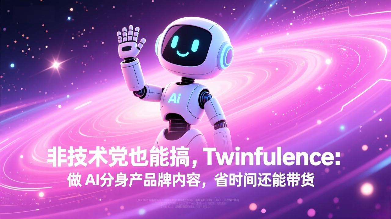 非技术党也能搞!Twinfluence:做 AI 分身产品牌内容,省时间还能带货-大米网创