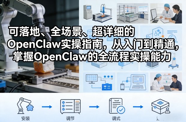 可落地、全场景、超详细的OpenClaw实操指南，从入门到精通，掌握OpenClaw的全流程实操能力-大米网创