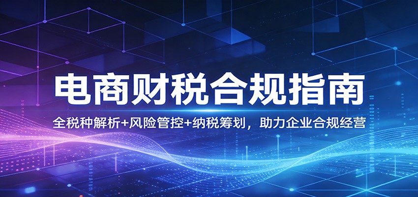 电商财税合规指南：全税种解析+风险管控+纳税筹划，助力企业合规经营-大米网创