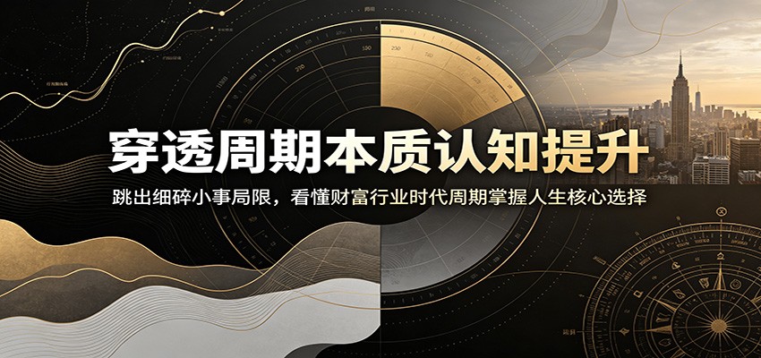 穿透周期本质认知提升：跳出细碎小事局限，看懂财富行业时代周期掌握人生核心选择-大米网创