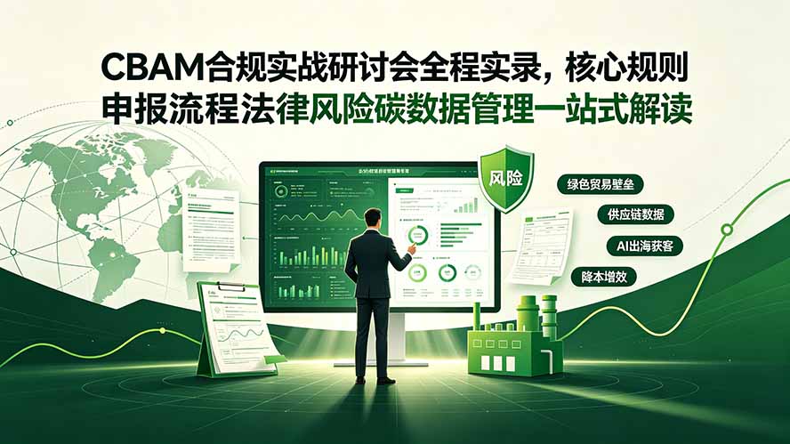 CBAM合规实战研讨会全程实录，核心规则申报流程法律风险碳数据管理一站式解读-大米网创