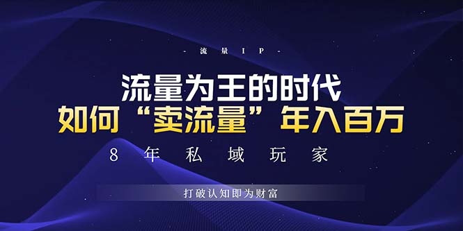 未来如何通过“卖流量”年入百万，跨越一切周期绝对蓝海项目-大米网创